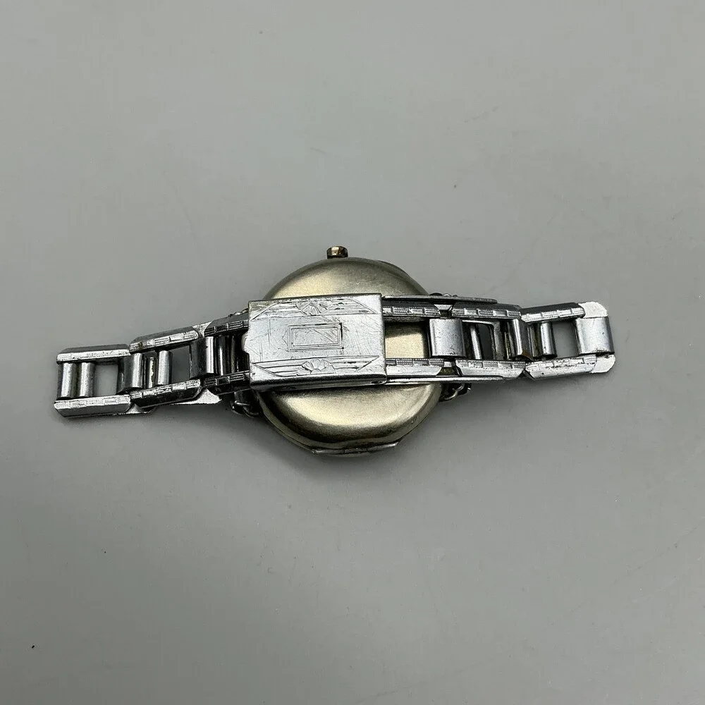Vintage Elgin Women Watch 29mm 7 Jewels Art Deco NON WORKING Manual For Parts